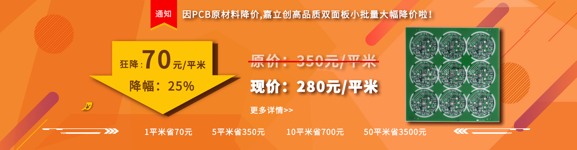 嘉立盛2019年高品质双面电路板《价格狂降》